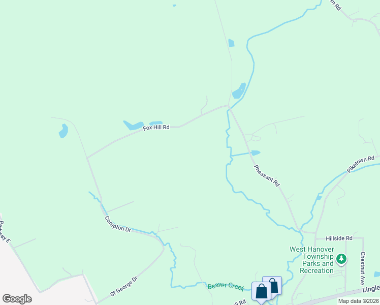 map of restaurants, bars, coffee shops, grocery stores, and more near 6901 Fox Hill Road in Harrisburg