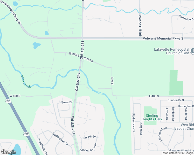 map of restaurants, bars, coffee shops, grocery stores, and more near 121 East 375 South in Lafayette