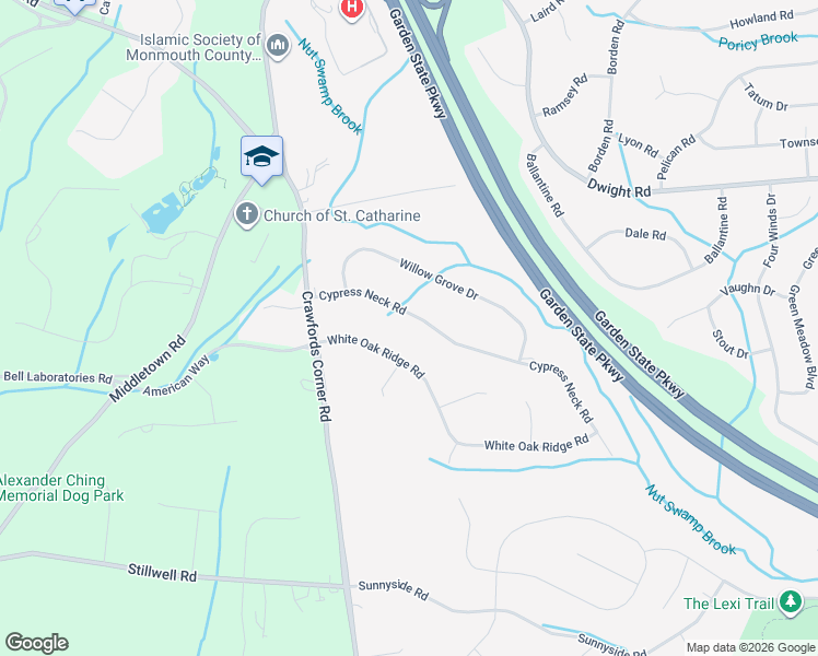 map of restaurants, bars, coffee shops, grocery stores, and more near 75 Cypress Neck Road in Middletown