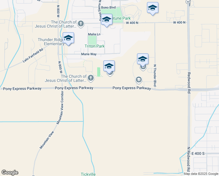 map of restaurants, bars, coffee shops, grocery stores, and more near 485 Pony Express Parkway in Saratoga Springs