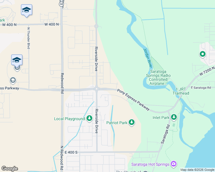 map of restaurants, bars, coffee shops, grocery stores, and more near 283 Kanab Creek Dr in Saratoga Springs