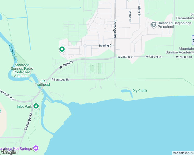 map of restaurants, bars, coffee shops, grocery stores, and more near 1103 East Hatch Row in Saratoga Springs