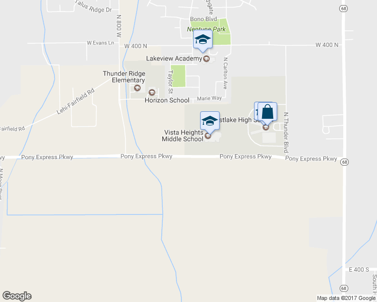map of restaurants, bars, coffee shops, grocery stores, and more near 558 Pony Express Parkway in Saratoga Springs