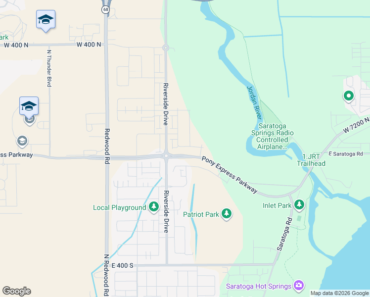 map of restaurants, bars, coffee shops, grocery stores, and more near 279 Kanab Creek Dr in Saratoga Springs