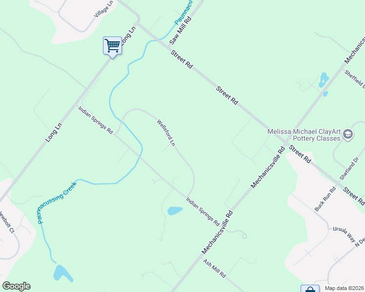 map of restaurants, bars, coffee shops, grocery stores, and more near 3516 Wellsford Lane in Doylestown