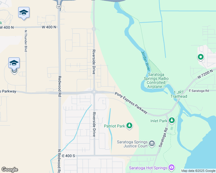 map of restaurants, bars, coffee shops, grocery stores, and more near 196 Kanab Creek Dr in Saratoga Springs