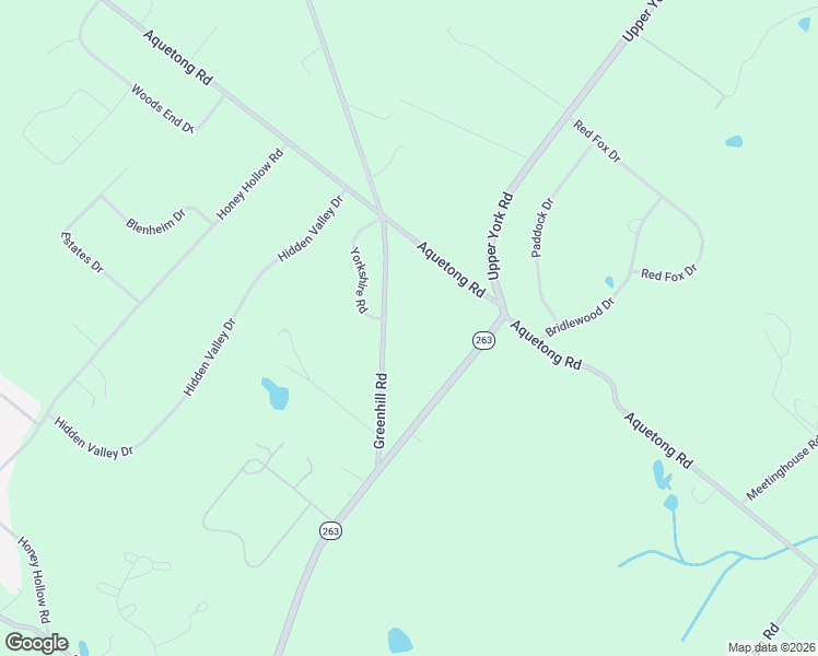 map of restaurants, bars, coffee shops, grocery stores, and more near 6157 Upper York Road in New Hope