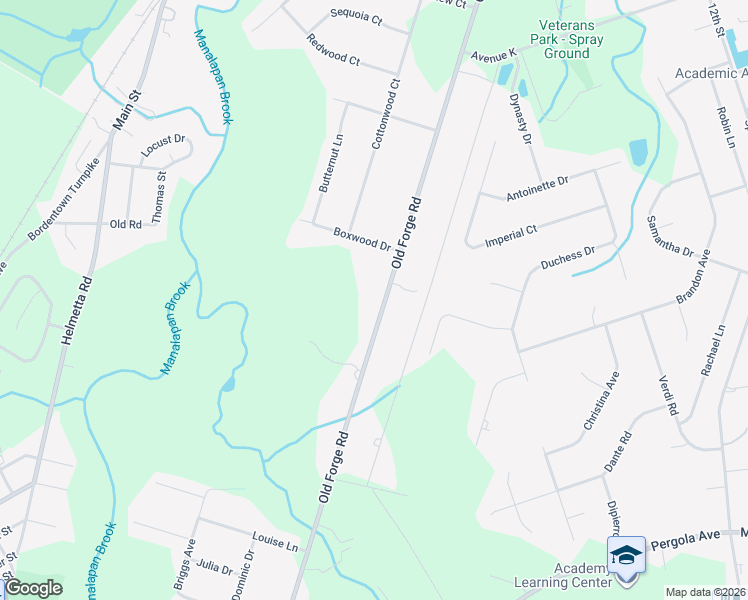 map of restaurants, bars, coffee shops, grocery stores, and more near 175 Old Forge Road in Monroe Township
