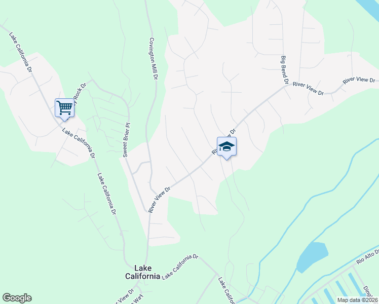 map of restaurants, bars, coffee shops, grocery stores, and more near 19597 Feather Falls Place in Cottonwood