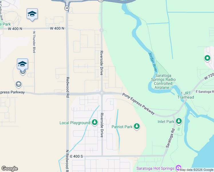 map of restaurants, bars, coffee shops, grocery stores, and more near 33 Bear River Road in Saratoga Springs