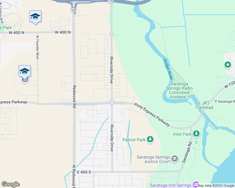 map of restaurants, bars, coffee shops, grocery stores, and more near 41 Bear River Road in Saratoga Springs