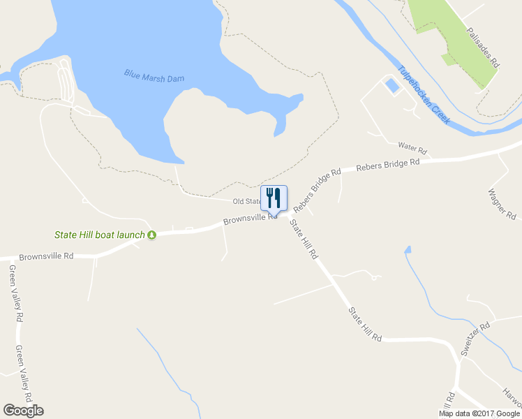 map of restaurants, bars, coffee shops, grocery stores, and more near 515 Brownsville Road in Sinking Spring