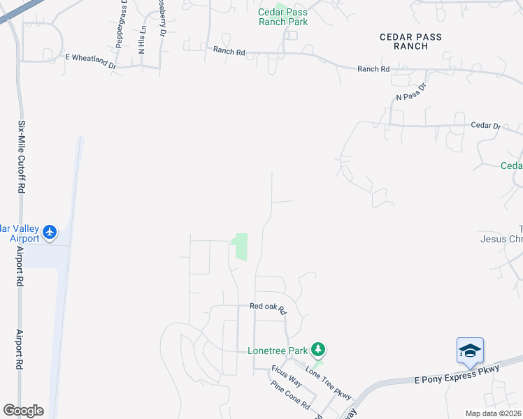 map of restaurants, bars, coffee shops, grocery stores, and more near 8077 Bristlecone Road in Eagle Mountain