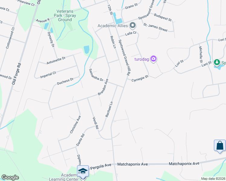 map of restaurants, bars, coffee shops, grocery stores, and more near 1 Rachael Lane in Monroe Township