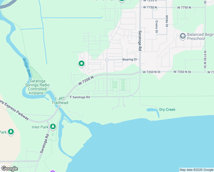 map of restaurants, bars, coffee shops, grocery stores, and more near 64 North Drydock Row in Saratoga Springs