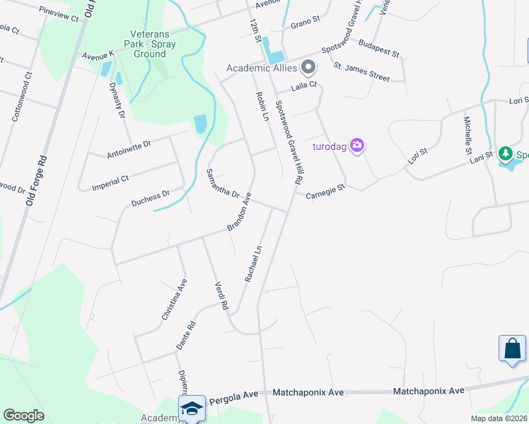 map of restaurants, bars, coffee shops, grocery stores, and more near 1 Rachael Lane in Monroe Township