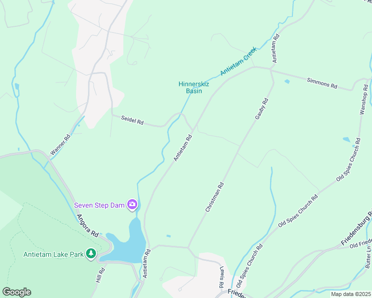 map of restaurants, bars, coffee shops, grocery stores, and more near 593 Antietam Road in Reading