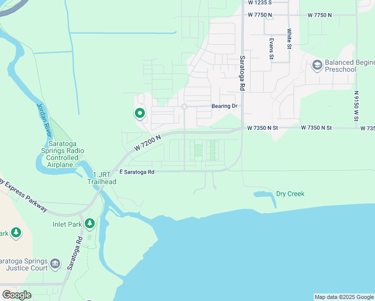 map of restaurants, bars, coffee shops, grocery stores, and more near 67 North Voyager Lane in Saratoga Springs