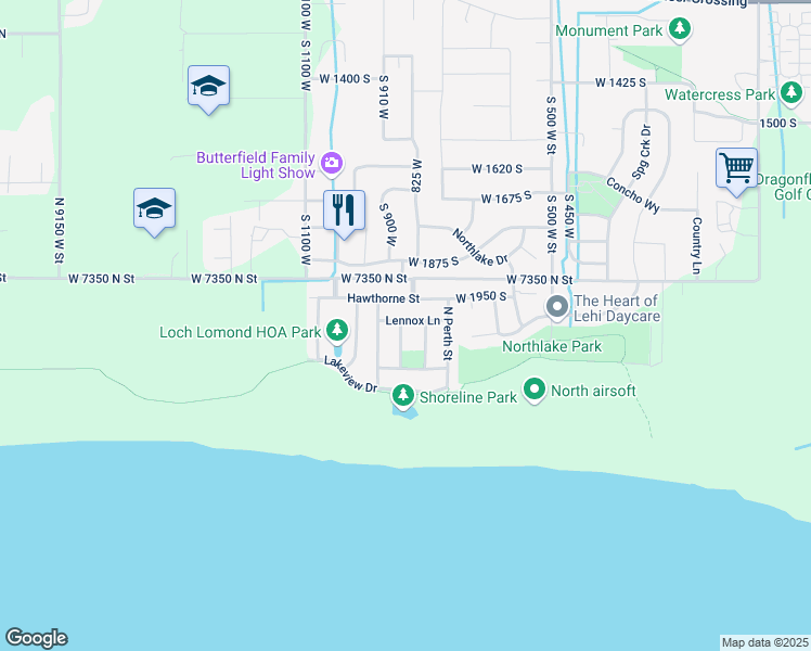 map of restaurants, bars, coffee shops, grocery stores, and more near 2238 Lennox Lane in Saratoga Springs