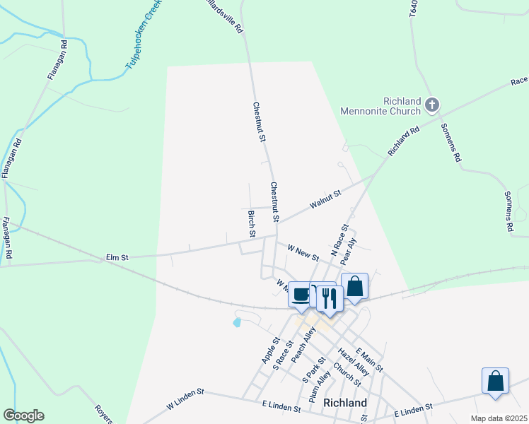 map of restaurants, bars, coffee shops, grocery stores, and more near 109 Chestnut Street in Richland