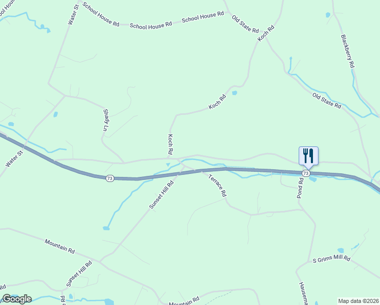 map of restaurants, bars, coffee shops, grocery stores, and more near 1258 Ironstone Drive in Boyertown