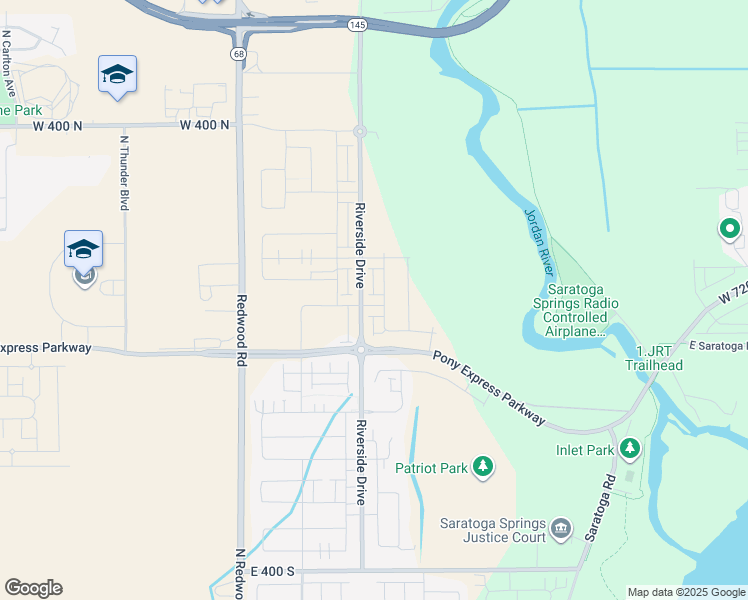 map of restaurants, bars, coffee shops, grocery stores, and more near 248 Harker Creek Street in Saratoga Springs