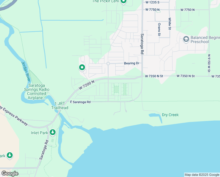 map of restaurants, bars, coffee shops, grocery stores, and more near 77 North Voyager Lane in Saratoga Springs