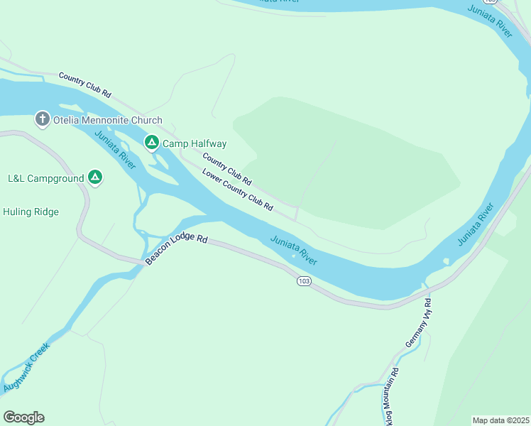 map of restaurants, bars, coffee shops, grocery stores, and more near 42 Lower Country Club Road in Mount Union