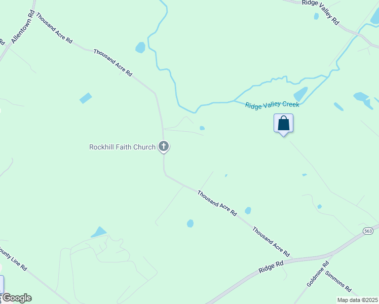 map of restaurants, bars, coffee shops, grocery stores, and more near 1000 Thousand Acre Road in Sellersville