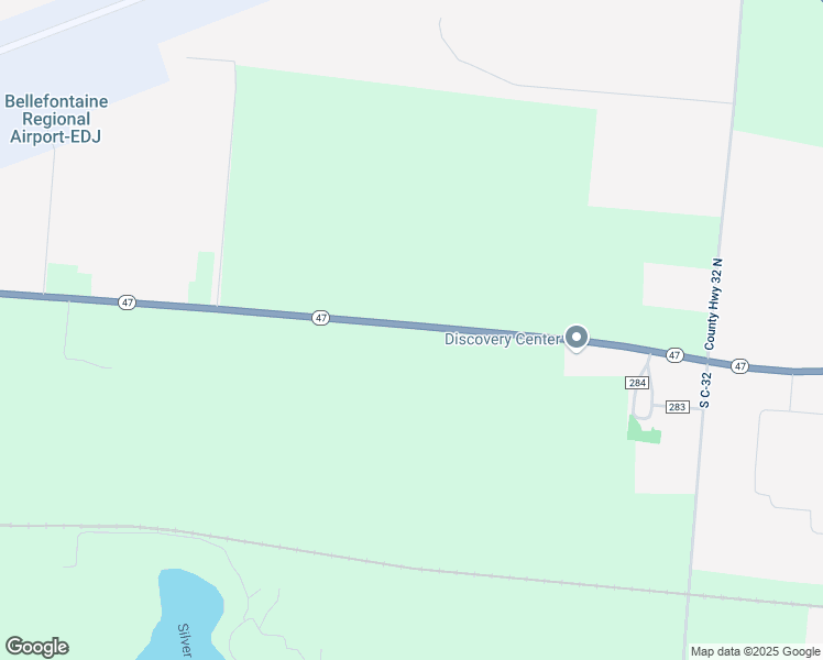 map of restaurants, bars, coffee shops, grocery stores, and more near 2222 Ohio 47 in Bellefontaine