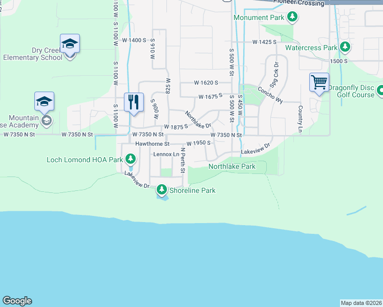 map of restaurants, bars, coffee shops, grocery stores, and more near 71 North Perth Street in Saratoga Springs