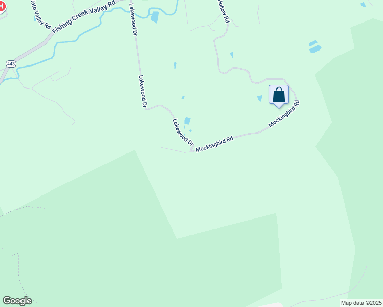 map of restaurants, bars, coffee shops, grocery stores, and more near 2221 Mockingbird Road in Harrisburg