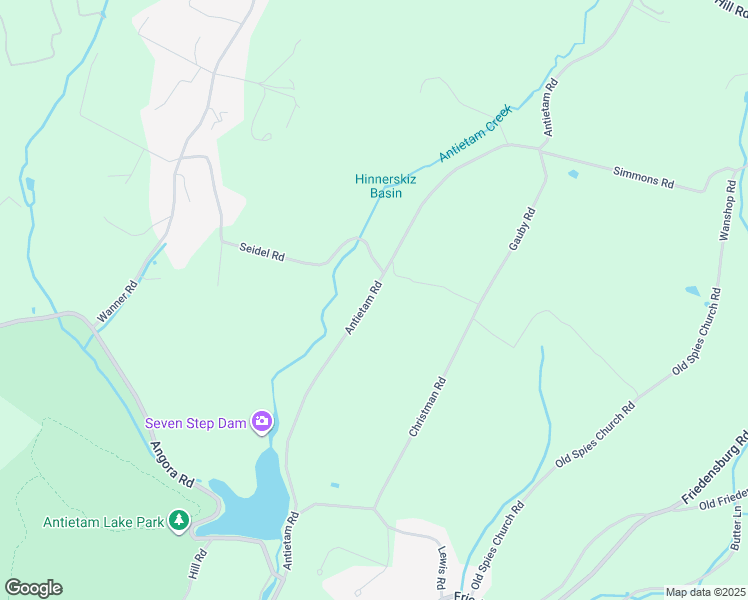 map of restaurants, bars, coffee shops, grocery stores, and more near 593 Antietam Road in Reading