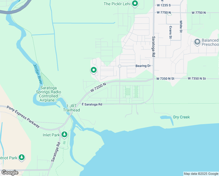 map of restaurants, bars, coffee shops, grocery stores, and more near 93 North Carpenter Lane in Saratoga Springs