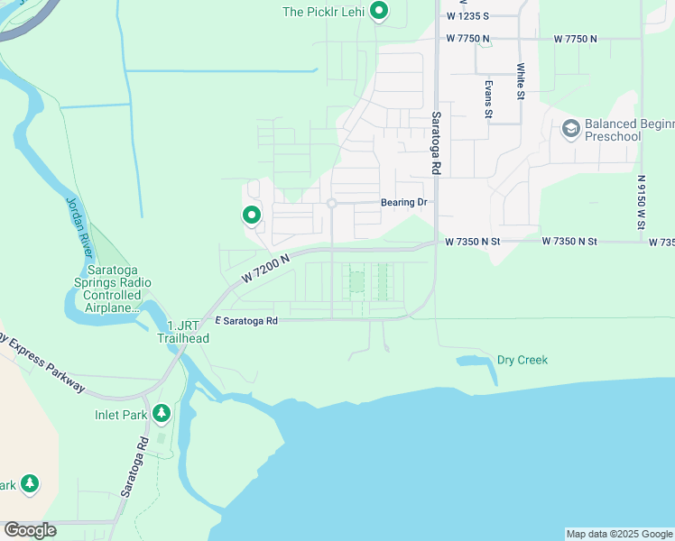map of restaurants, bars, coffee shops, grocery stores, and more near 103 North Voyager Lane in Saratoga Springs
