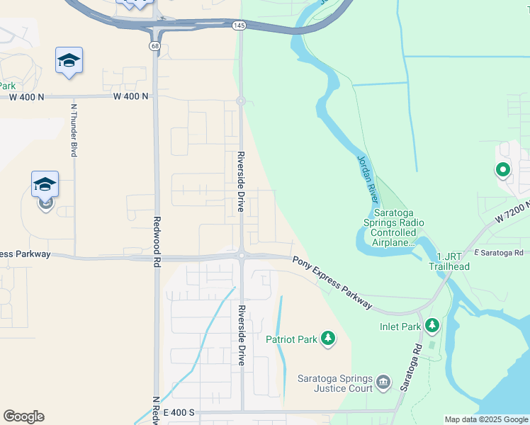map of restaurants, bars, coffee shops, grocery stores, and more near 104 Bear River Road in Saratoga Springs