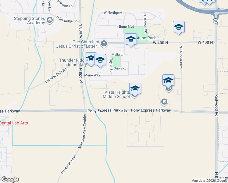 map of restaurants, bars, coffee shops, grocery stores, and more near West Blue Mountain Drive in Saratoga Springs