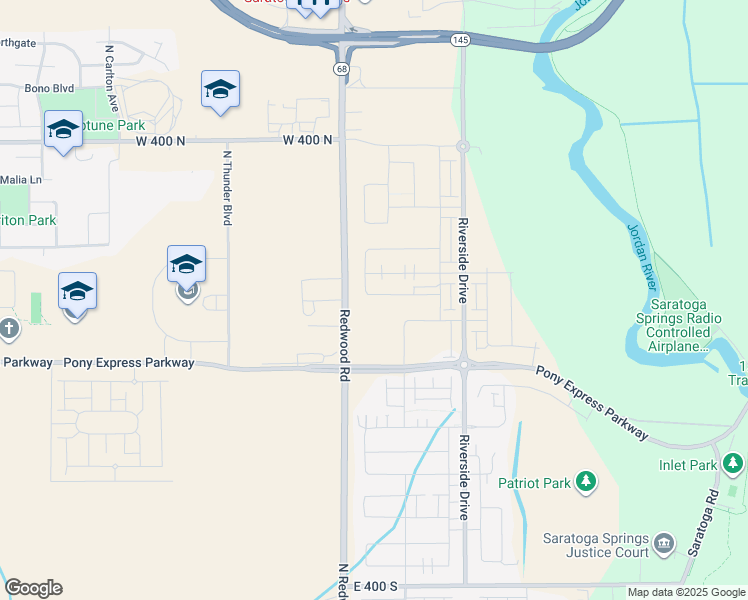 map of restaurants, bars, coffee shops, grocery stores, and more near 57 East Portico Lane in Saratoga Springs