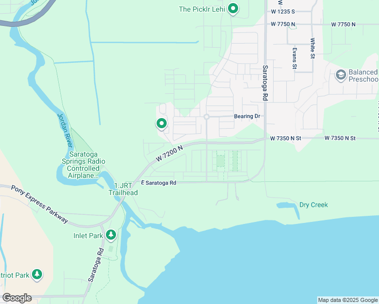 map of restaurants, bars, coffee shops, grocery stores, and more near 109 North Carpenter Lane in Saratoga Springs