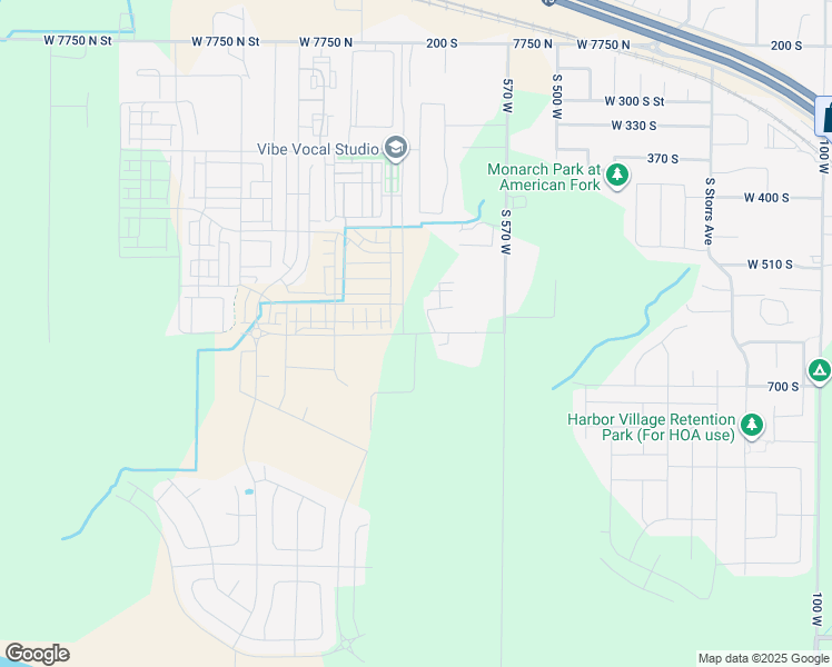 map of restaurants, bars, coffee shops, grocery stores, and more near 6999 West 7300 North Street in American Fork