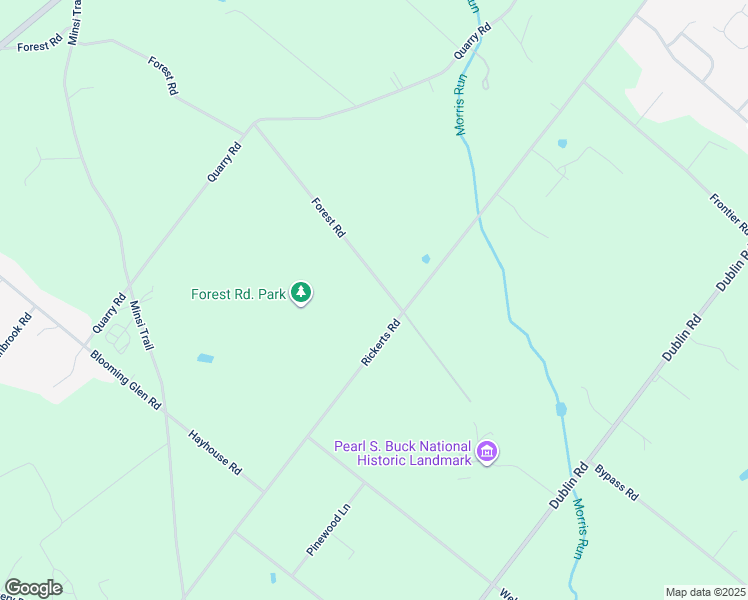 map of restaurants, bars, coffee shops, grocery stores, and more near 418 Forest Road in Perkasie
