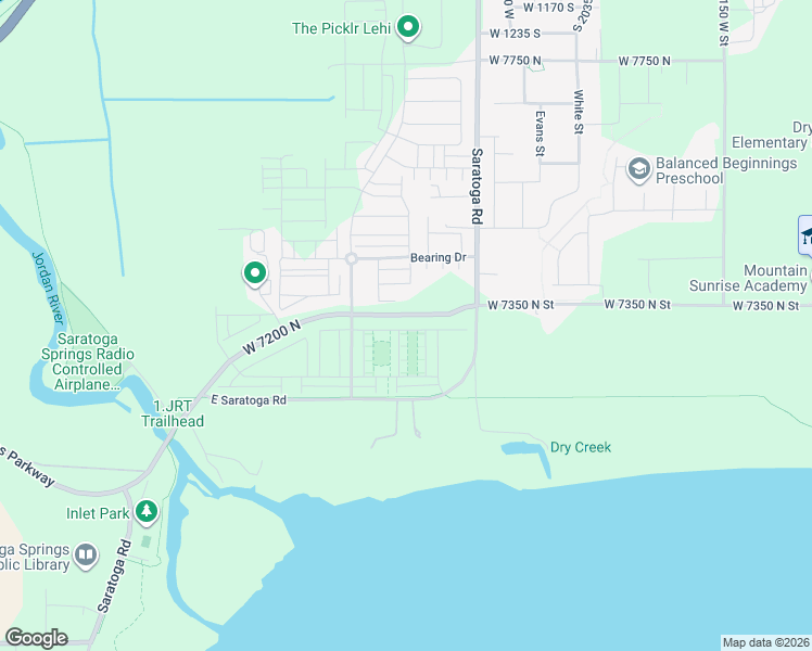 map of restaurants, bars, coffee shops, grocery stores, and more near 1112 East Pilot Street in Saratoga Springs