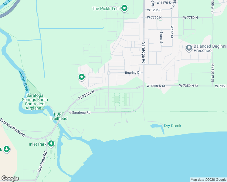 map of restaurants, bars, coffee shops, grocery stores, and more near 1064 East Pilot Street in Saratoga Springs