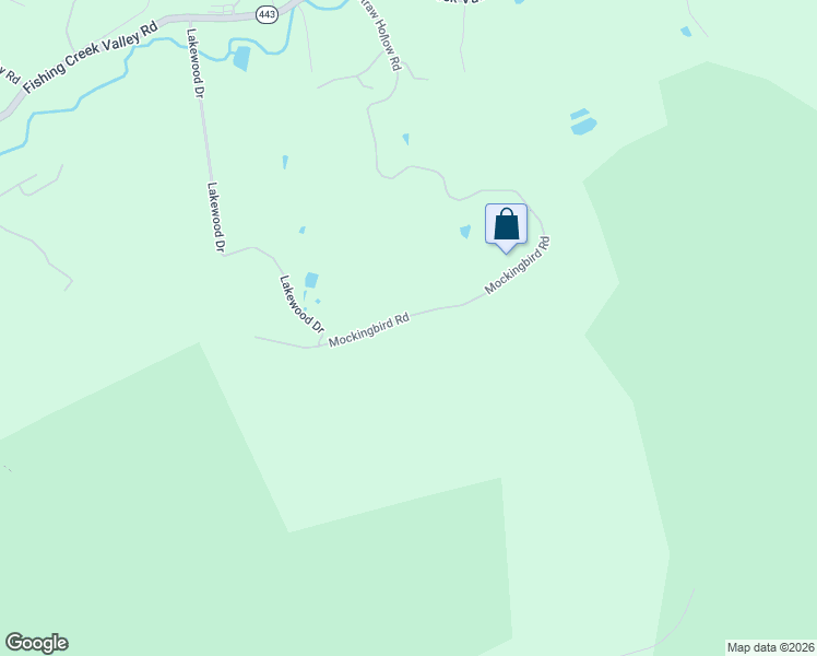 map of restaurants, bars, coffee shops, grocery stores, and more near 2280 Mockingbird Road in Harrisburg