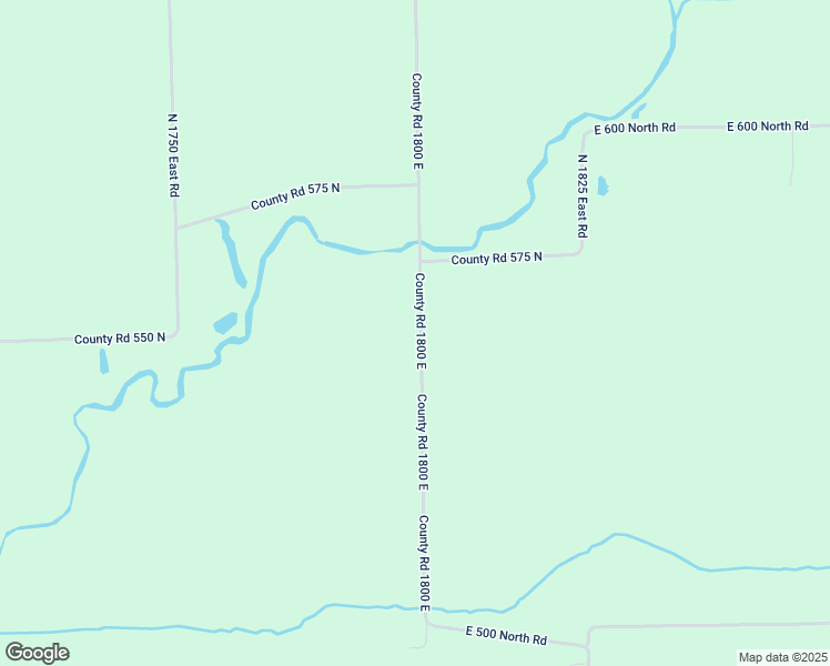 map of restaurants, bars, coffee shops, grocery stores, and more near 5598 County Road 1800 East in Heyworth