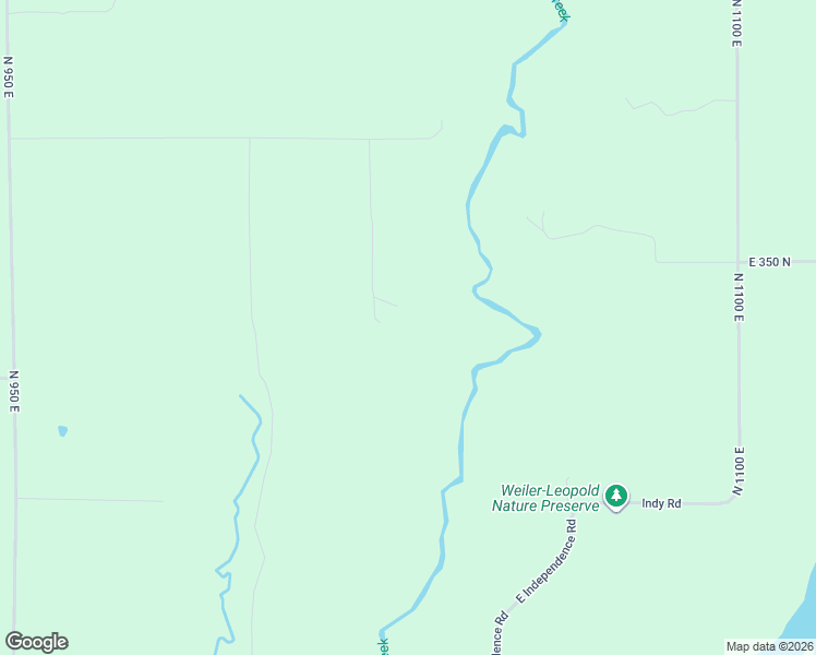 map of restaurants, bars, coffee shops, grocery stores, and more near 10341 East 375 North in Otterbein