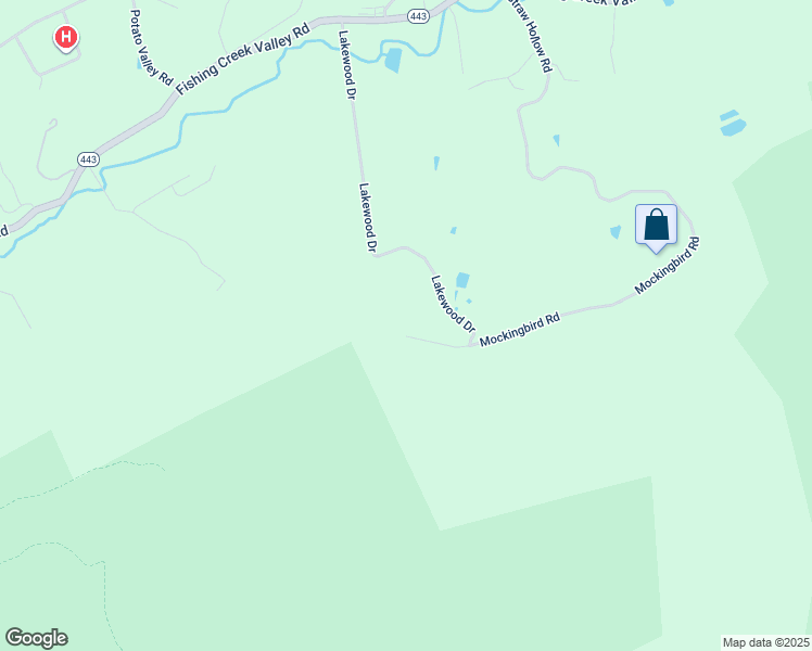 map of restaurants, bars, coffee shops, grocery stores, and more near Mockingbird Drive in Cumberland County