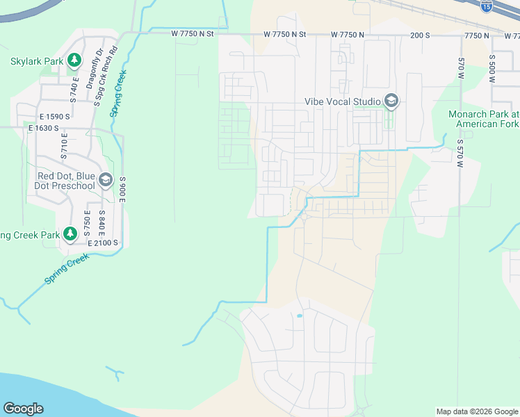 map of restaurants, bars, coffee shops, grocery stores, and more near 608 South 1080 West in American Fork