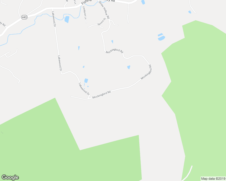 map of restaurants, bars, coffee shops, grocery stores, and more near 2368 Mockingbird Road in Harrisburg