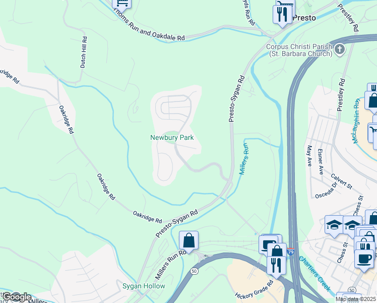 map of restaurants, bars, coffee shops, grocery stores, and more near 1110 Gromwell Lane in Bridgeville